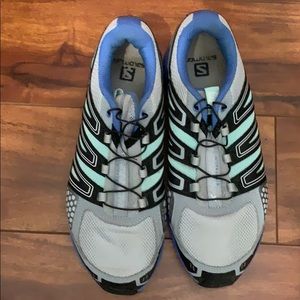 Salomon hiking shoes.